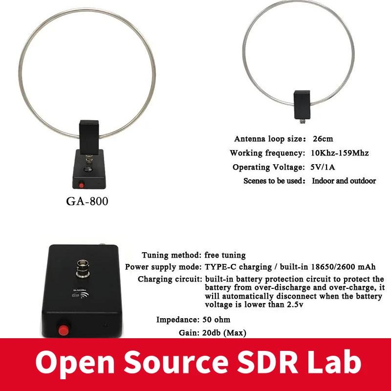 GA-800 ��Ƽ�� ���� ���׳� ���� ���׳�, ������ �޴�� ������, 10KHz-159MHz HF ���׳�